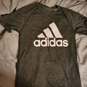 Men's dark grey adidas athletic shirt